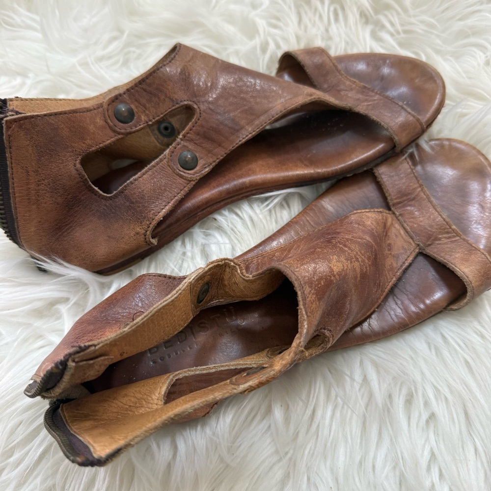 Bed Stu Soto Sandal Tan Rustic Leather - Picture 4 of 6